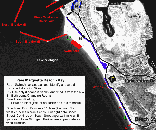 Muskegon Aerial Map