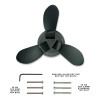 Foil Drive Three Blade Propeller Set