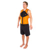 2026 Ride Engine Empax V3 Vest - High Vis Yellow - Angle on man