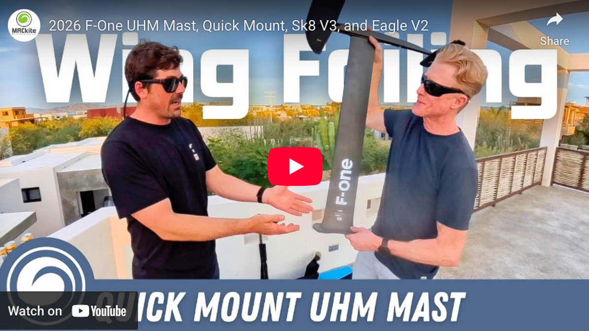 2026 F-One UHM Mast, T2 Connection, SK8 V3, and Eagle V2