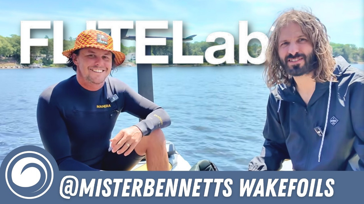 Wakefoiling the FLITElab 808 Flux Behind the Boat