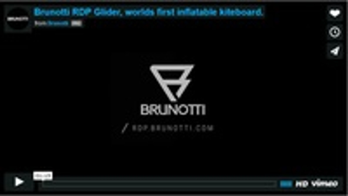 Kiteboarding Video: Brunotti RDP Glider - An Inflatable Kiteboard