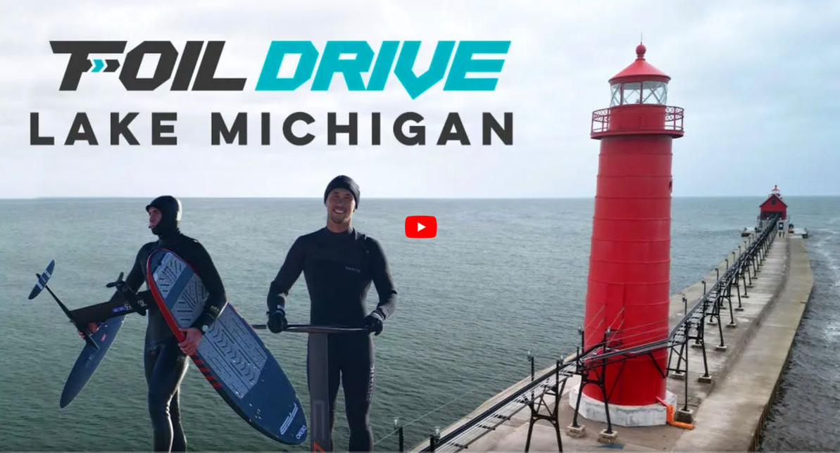 Lake Michigan Foil Drive Tour with MACkiteboarding