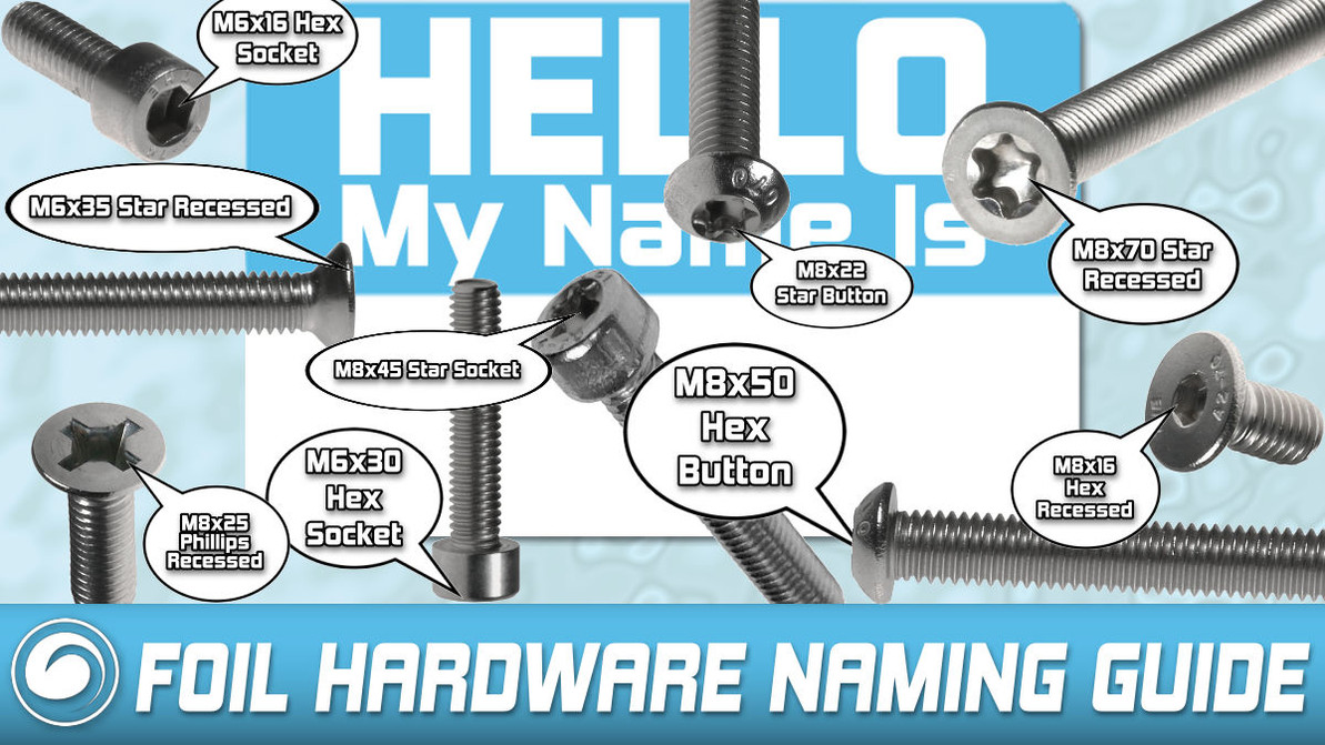 Hydrofoil Hardware Naming Guide