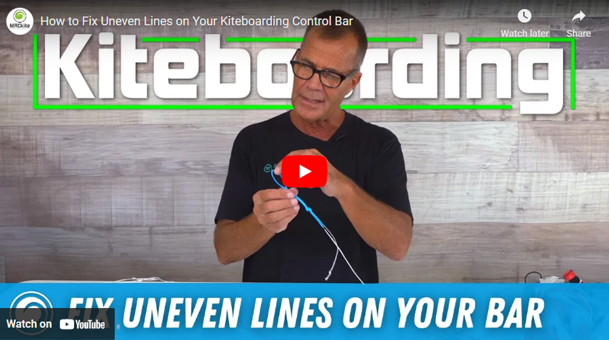 How to Fix Uneven Lines on Your Kiteboarding Control Bar