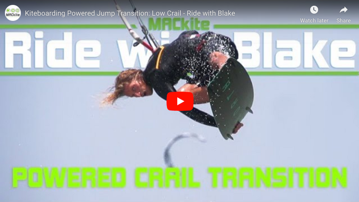 Kiteboarding Transitions Low Powered Crail grab Downloop MACkite