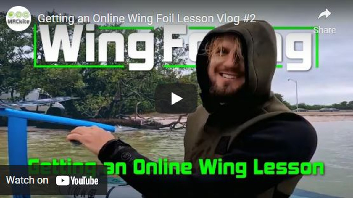 Getting an Online Wing Foil Lesson - Vlog #2