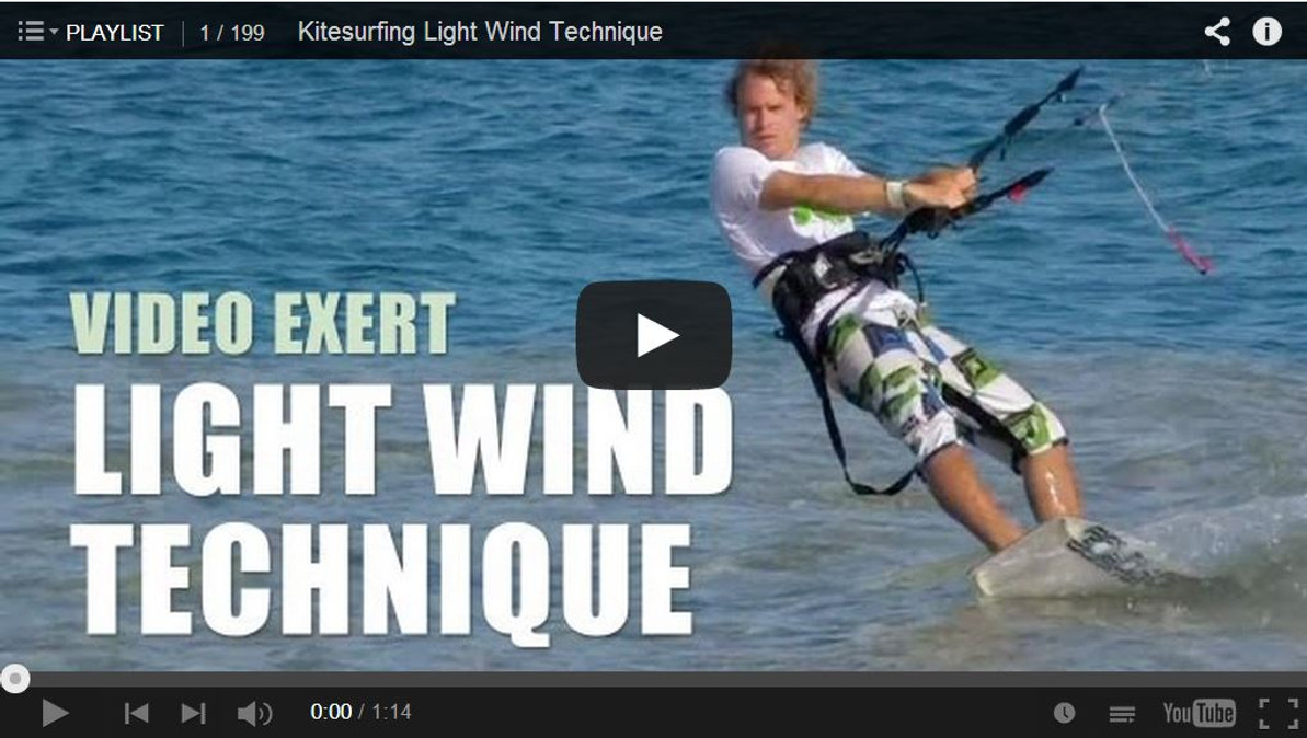 Light Wind Kiteboarding Technique