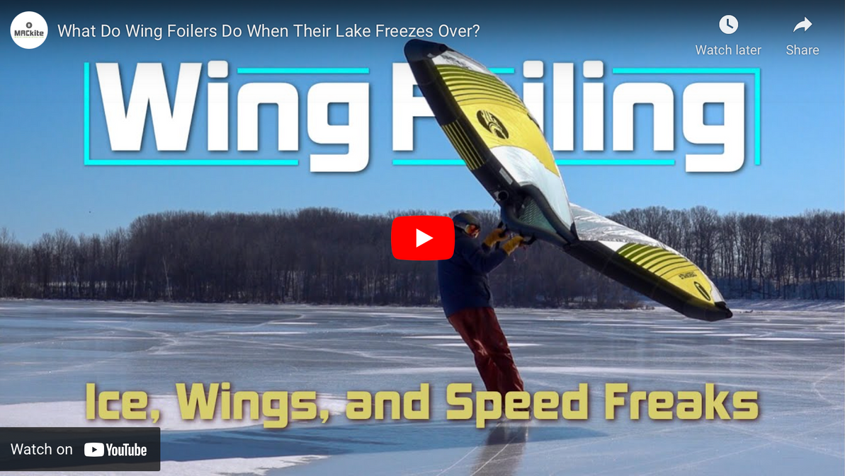 What Do Wing Foilers Do When Their Lake Freezes Over?