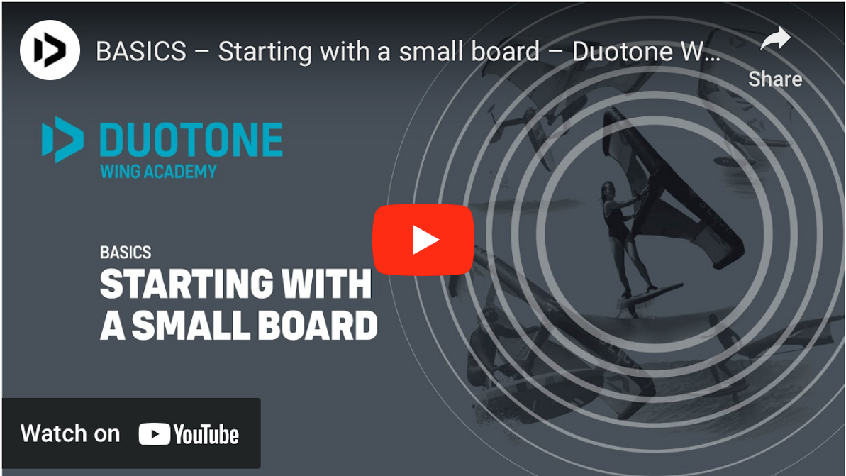 Wing Foiling | How to Start on Small Boards | Duotone Wing Academy