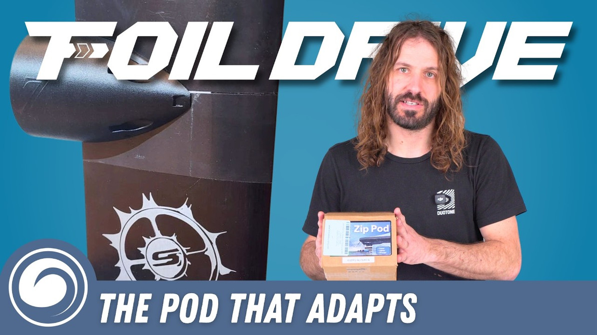 Tucker's Zip Pod Foil Drive Mount Review - MACkite Boardsports Center