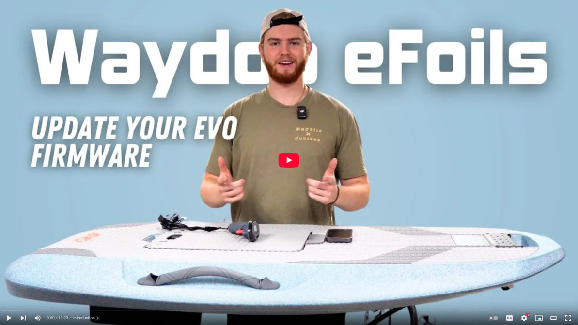 Waydoo EVO eFoil Firmware Update | A Complete Step-by-Step Guide