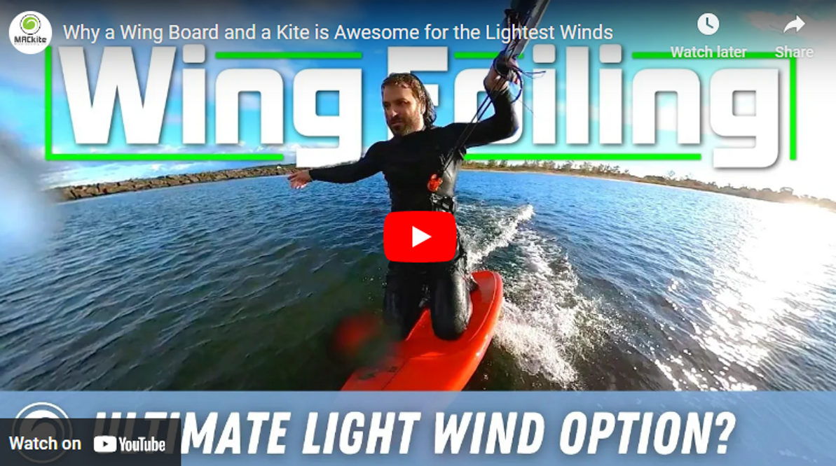 Why a Wing Board and a Kite is Awesome for the Lightest Winds