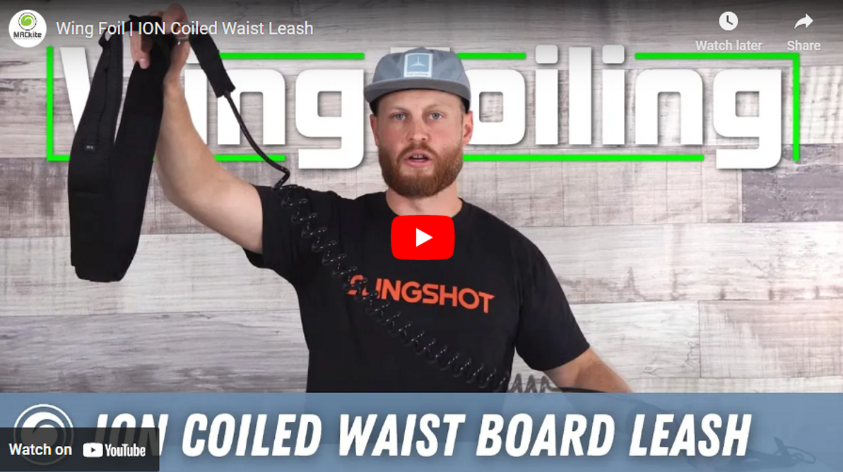 Wing Foil - ION Coiled Waist Leash