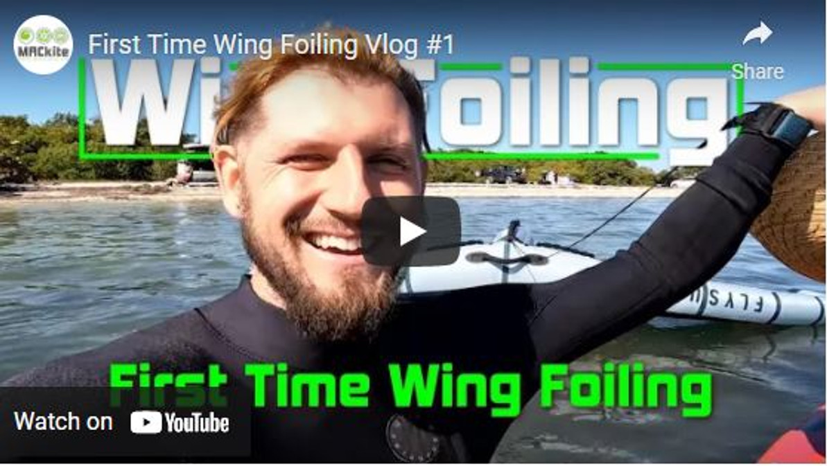 First Time Wing Foiling Vlog #1