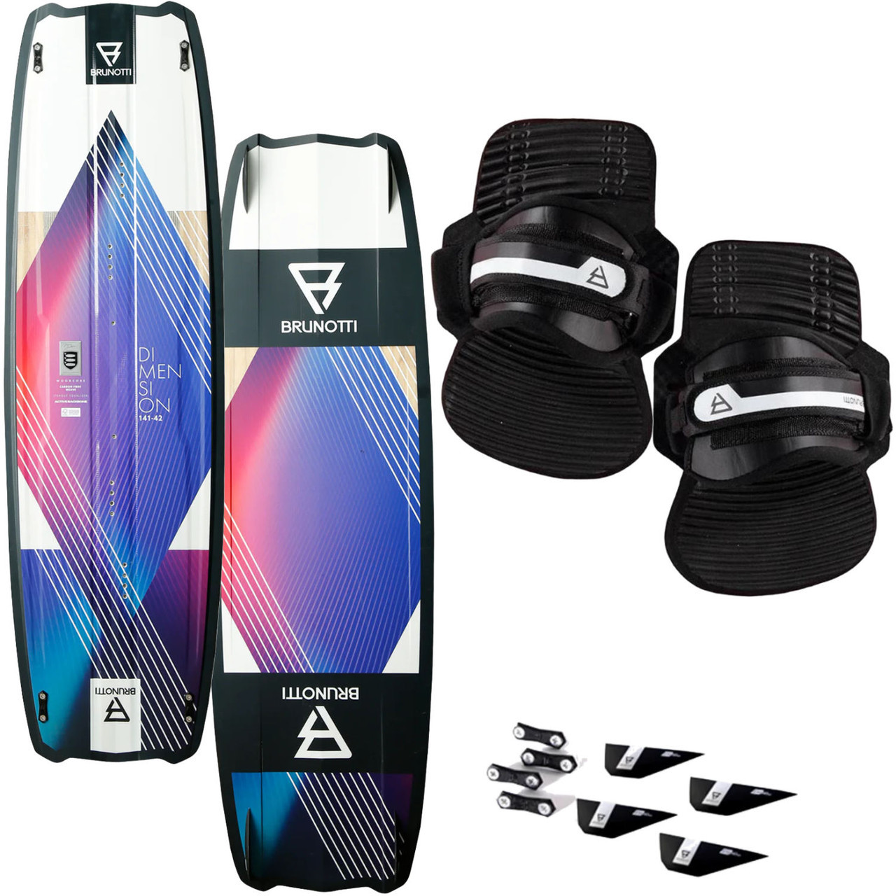 Brunotti Dimension+G10Fins Uni Kiteboard