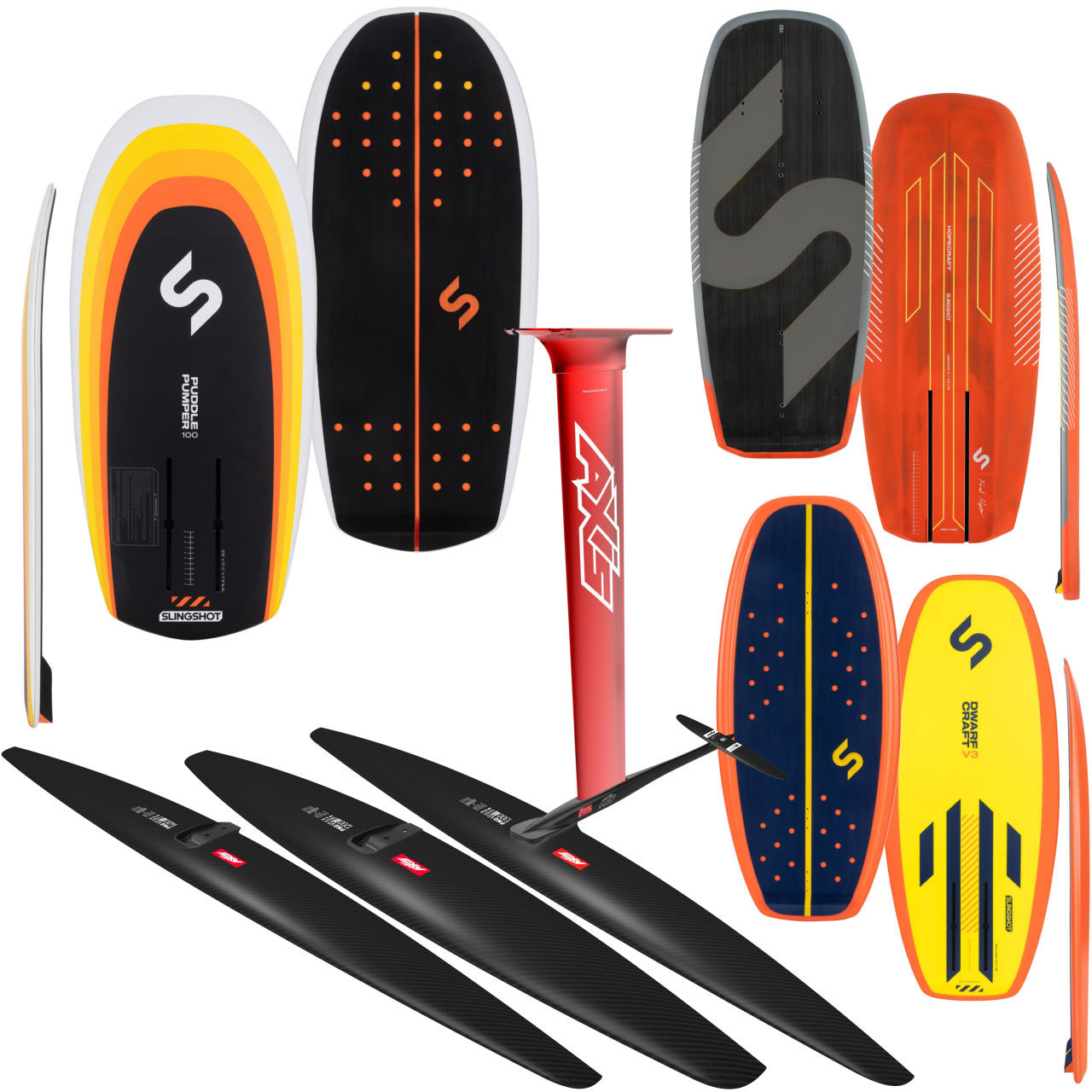 Wake Squareback Axis Wake Thief Complete Wake Foil Package - MACkite Boardsports Center