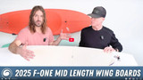2025 F-One Rocket Surf Prone, Rocket Wing Crossover, and Rocket Midlength Boards
