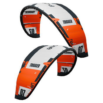 2025 F-One Trigger V2 TEC Kiteboarding Kite - Orange Colorway