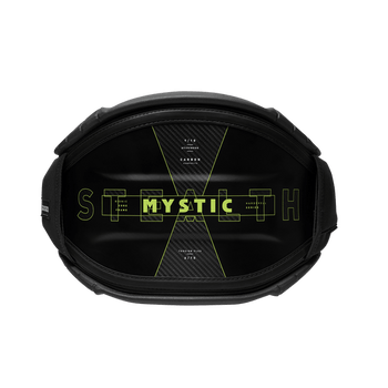 2025 Mystic Stealth Waist Harness - Black/Lime Color - Front