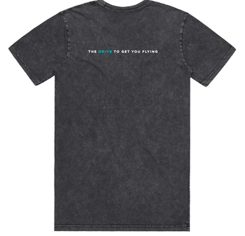 Foil Drive Stone Wash Shirt - Black - Back