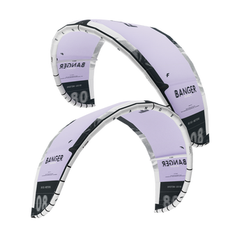 2026 F-One BANGER QuadX Kiteboarding Kite - Lilac