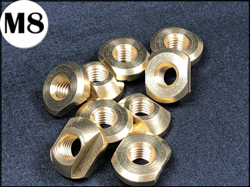 FoilMount M8 Hydrofoil Track Brass T-Nuts each