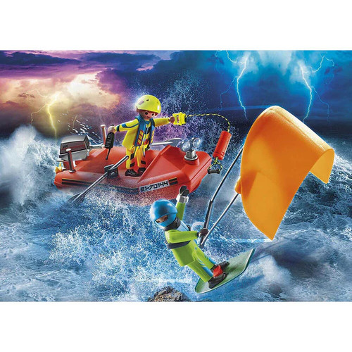 Playmobil City Action Kitesurfer Rescue with Speedboat Set