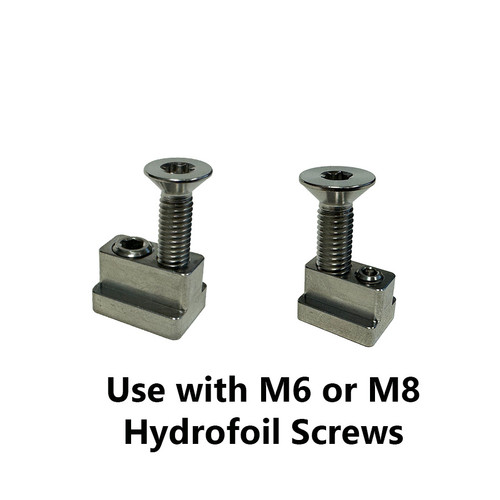 PKS Foilite - Titanium Hydrofoil Track Lock Universal Track Nut - Set of 4