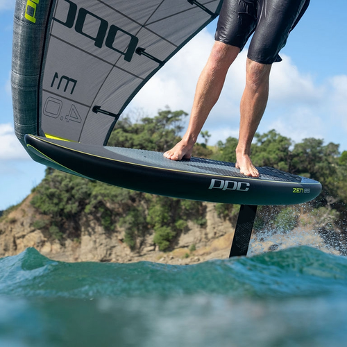 Riding with a 4m PPC Wing and the Zen Mid-Length Wing Foil Board