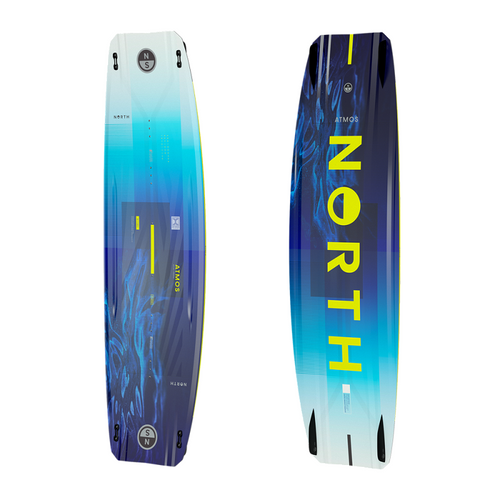 2026 North Atmos Twintip Kiteboard - Top and Bottom Deck Profiles