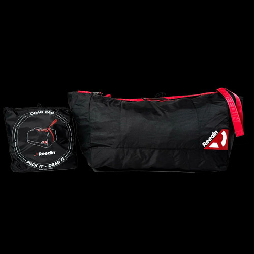 Size comparison of the collapsed versus full size of the DragBag