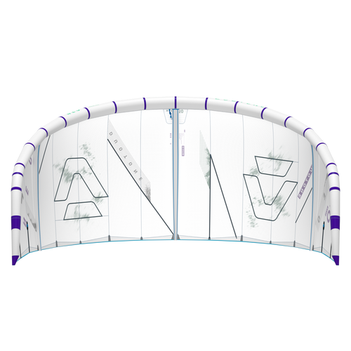2026 Duotone Neo Kiteboarding Kite - Concept Blue - Bottom Canopy Angle