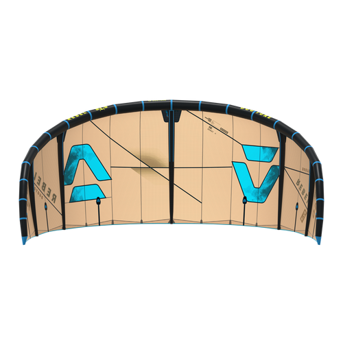 2026 Duotone Rebel SLS Kiteboarding Kite - Sand/Turquoise - Bottom View