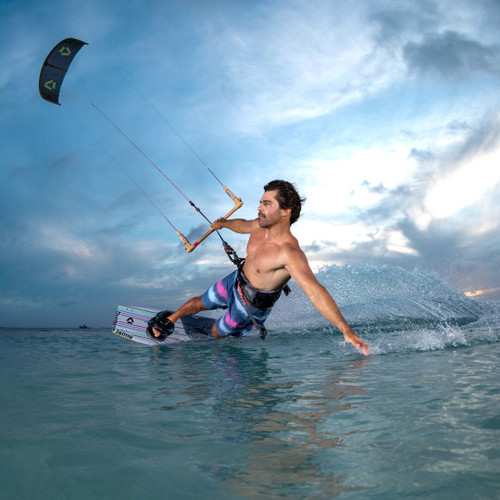 Edging on the 2026 Duotone Jaime Concept Blue Twintip