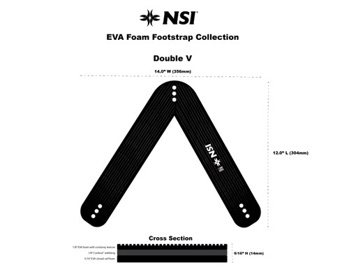 NSI EVA Foam Double V Foot Strap