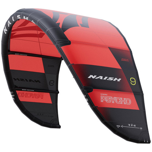 2026 Naish Psycho Q Kiteboarding Kite - Red