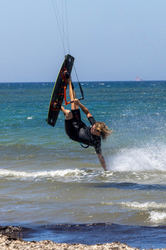 2027 Slingshot ERA V2 Twintip Kiteboard - Action Shot