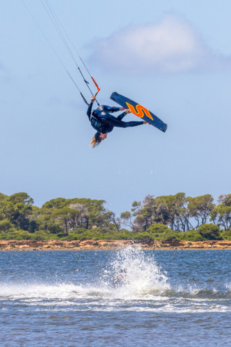 2027 Slingshot ERA V2 Twintip Kiteboard - Action Shot