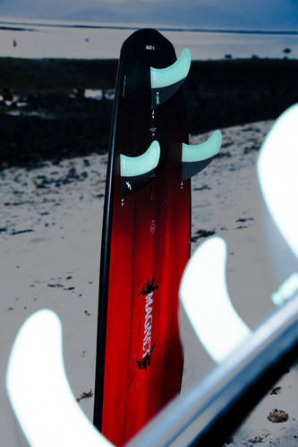 2027 F-One MAGNET Carbon Kite Surfboard - Action Shot