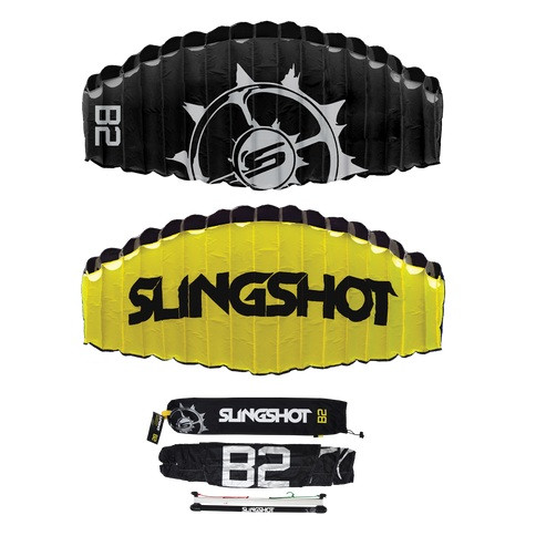 2017 Slingshot B2 Trainer kite showing top and bottom canopies