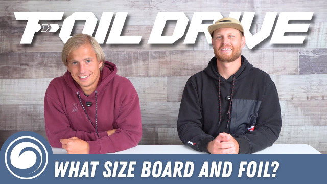 Blog thumbnail for what size board and foil you need for Foil Drive