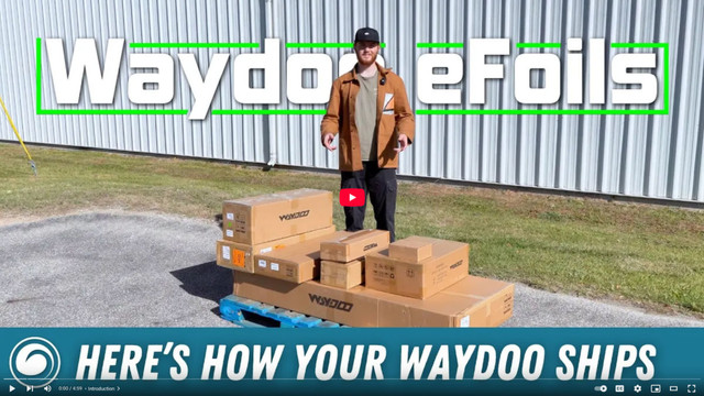 Thumbnail of blog post about unboxing and shipping of Waydoo EVO eFoils