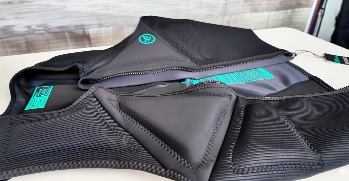 Close-up of the ribbing and padding on the Empax Vest