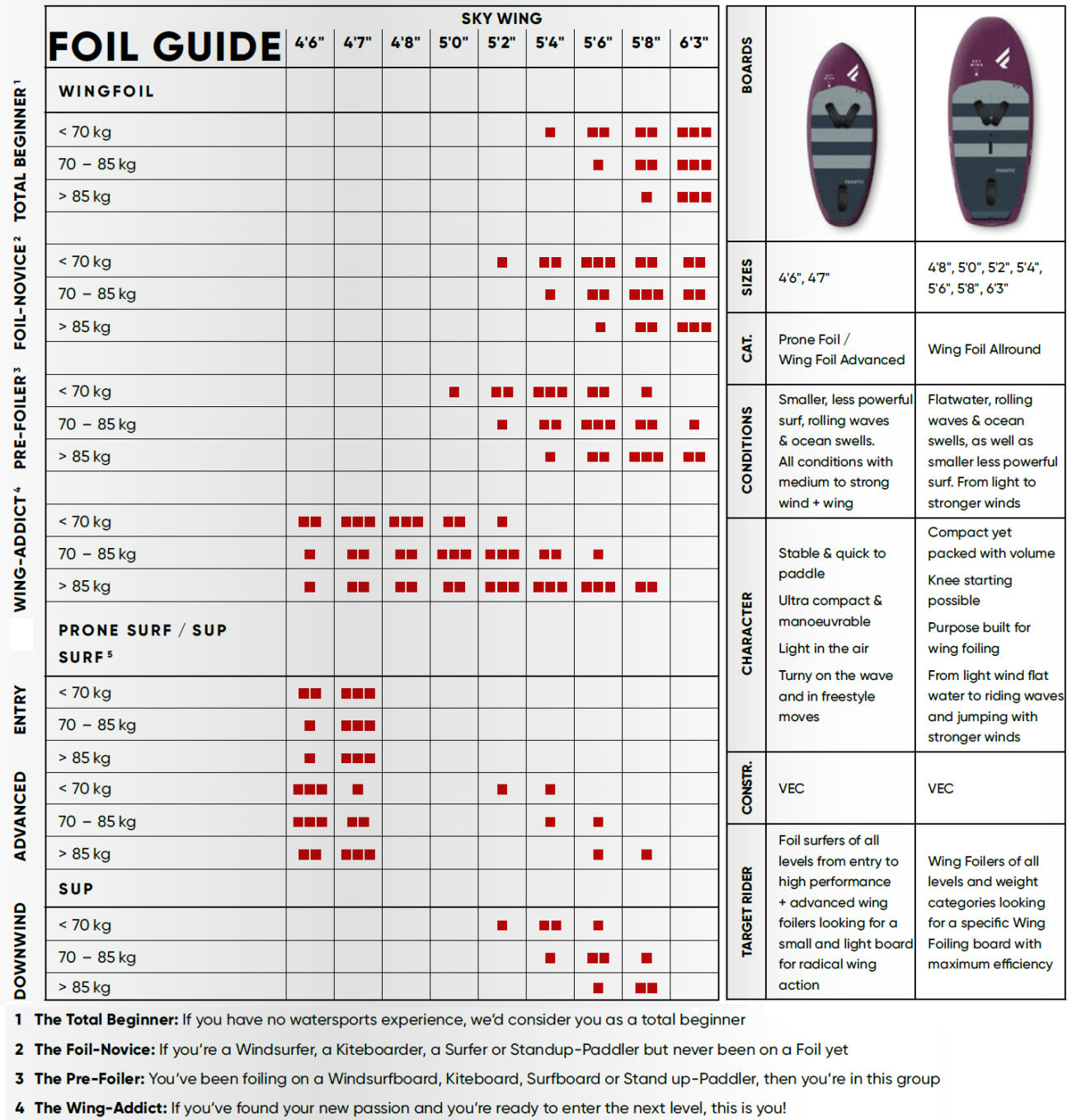 2022 Fanatic Sky Wing Foilboard