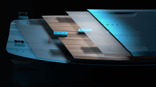 2022 North Atmos Hybrid Kiteboard - Hybrid Carbon Construction