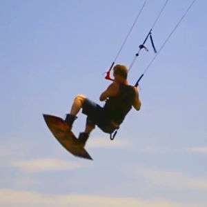 Boosting while kiteboarding