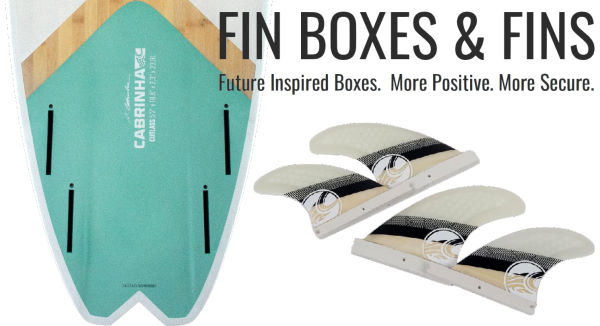 Cabrinha 2021 kite-surfboard fin boxes