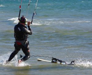 Using a kiteboard leash can unpredictably slingshot your board back at you