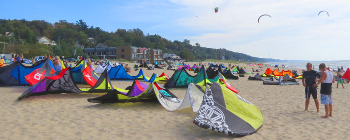 kiteboarding gear at the 2013 KoGL Test Fest